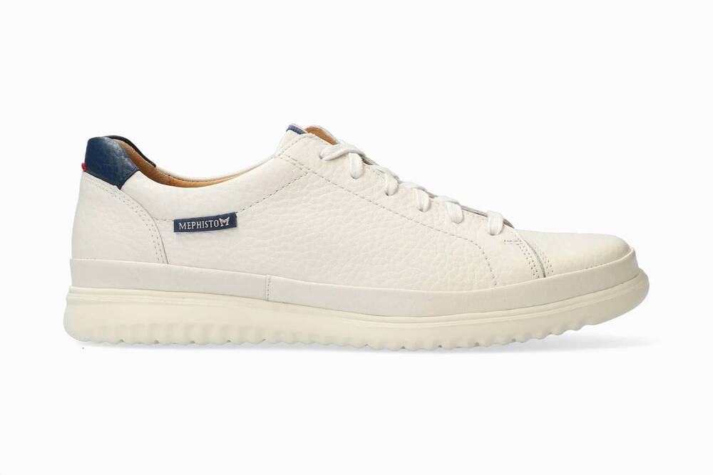 NEW MEPHISTO men's thomas sneaker in white